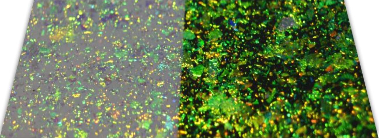 T-04 Optically variable pigment/ink Gold-Green 200-300μm-HiBlueStar